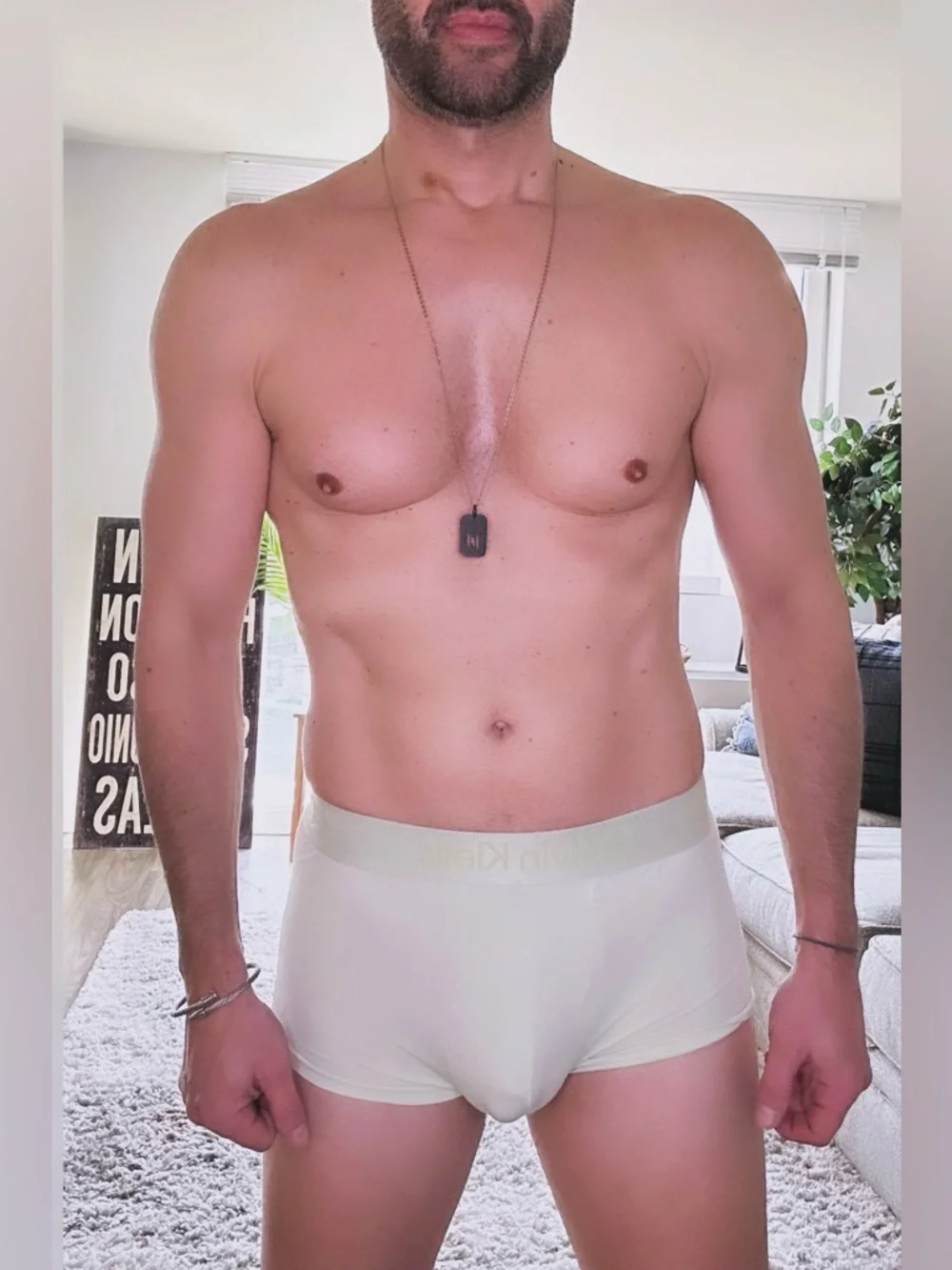 Calvin Klein | Microfiber Tech Low Rise Trunk in Lime Cream (Small)